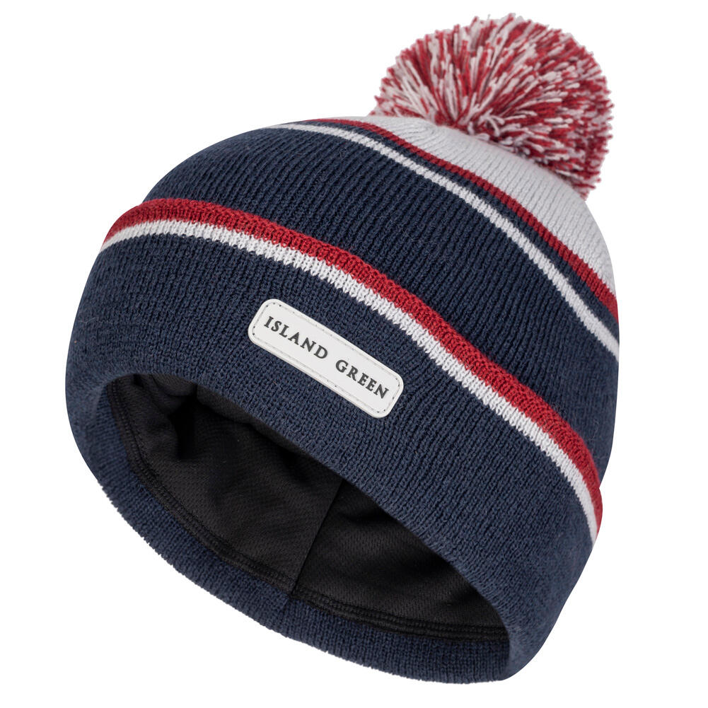 ISLAND GREEN Island Green Mens Knitted Golf Bobble Hat