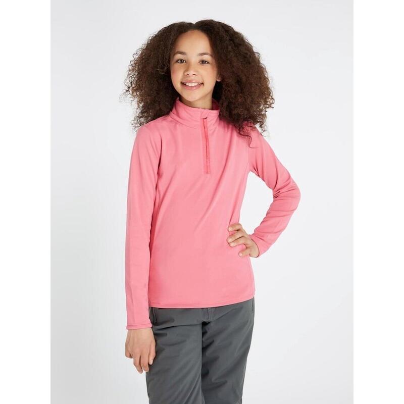 Girls Fabrizoy Jr 1/4 Zip Top - Trui - 617_confettipink - meisjes - Pisteskiën