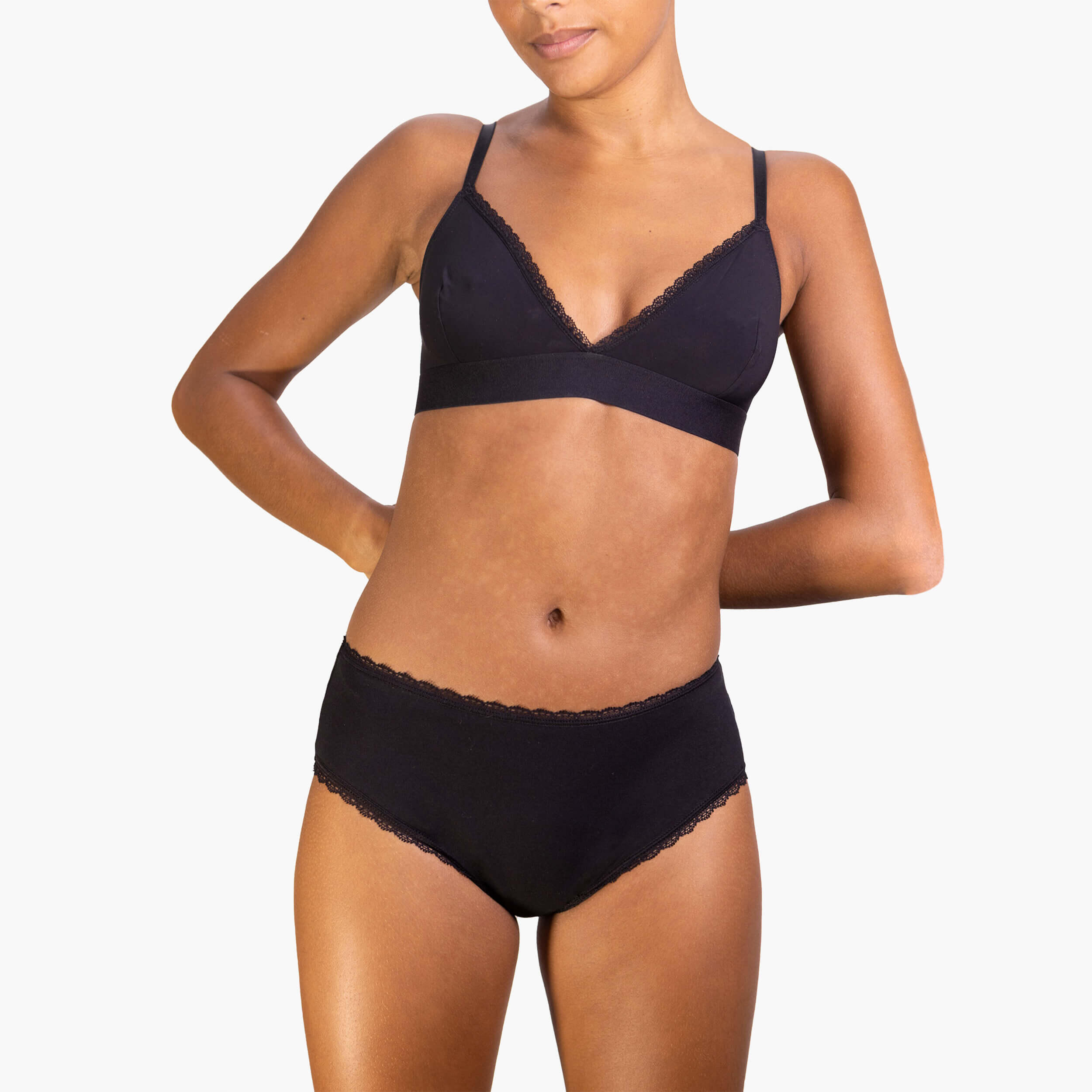 Réjeanne - Shorty Menstruel - Flux Abondant - Femme - Callie Réjeanne - Culotte Shorty - Noir - 42 (l33) - Decathlon