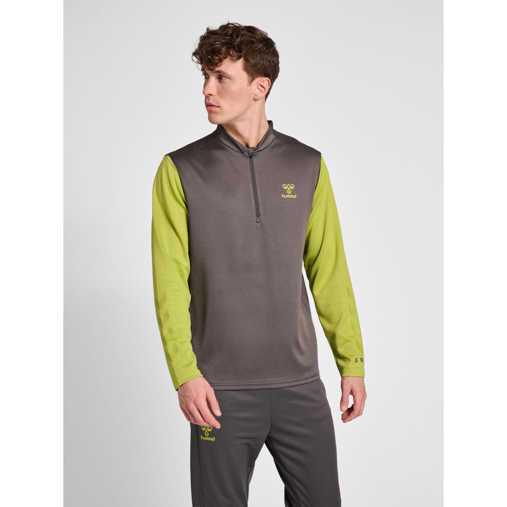 Półzapinana bluza dresowa Hummel On-Grid