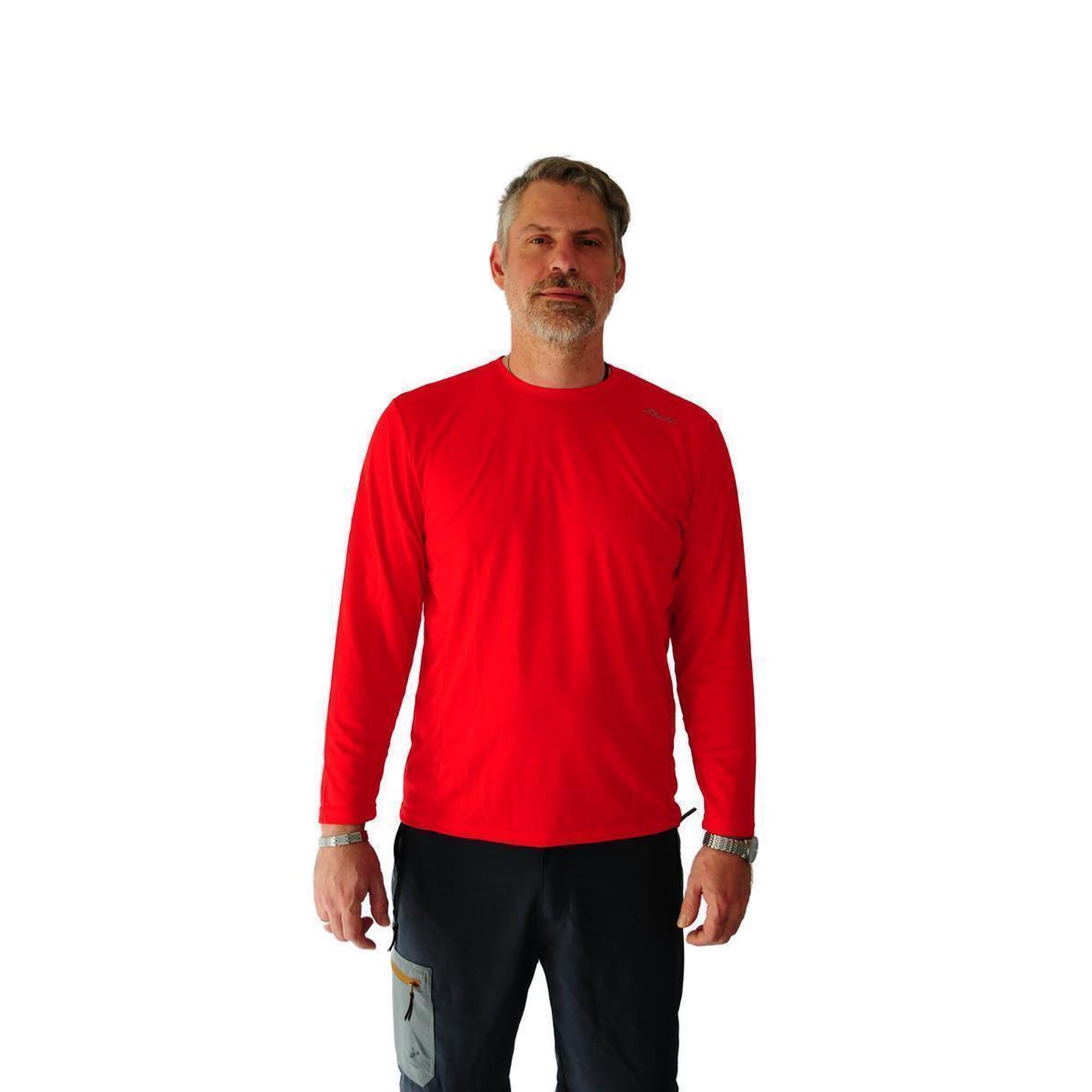 Funktionsshirt Duplex Longsleeve Wandern/Outdoor/Trekking Unisex Rojo Ohne