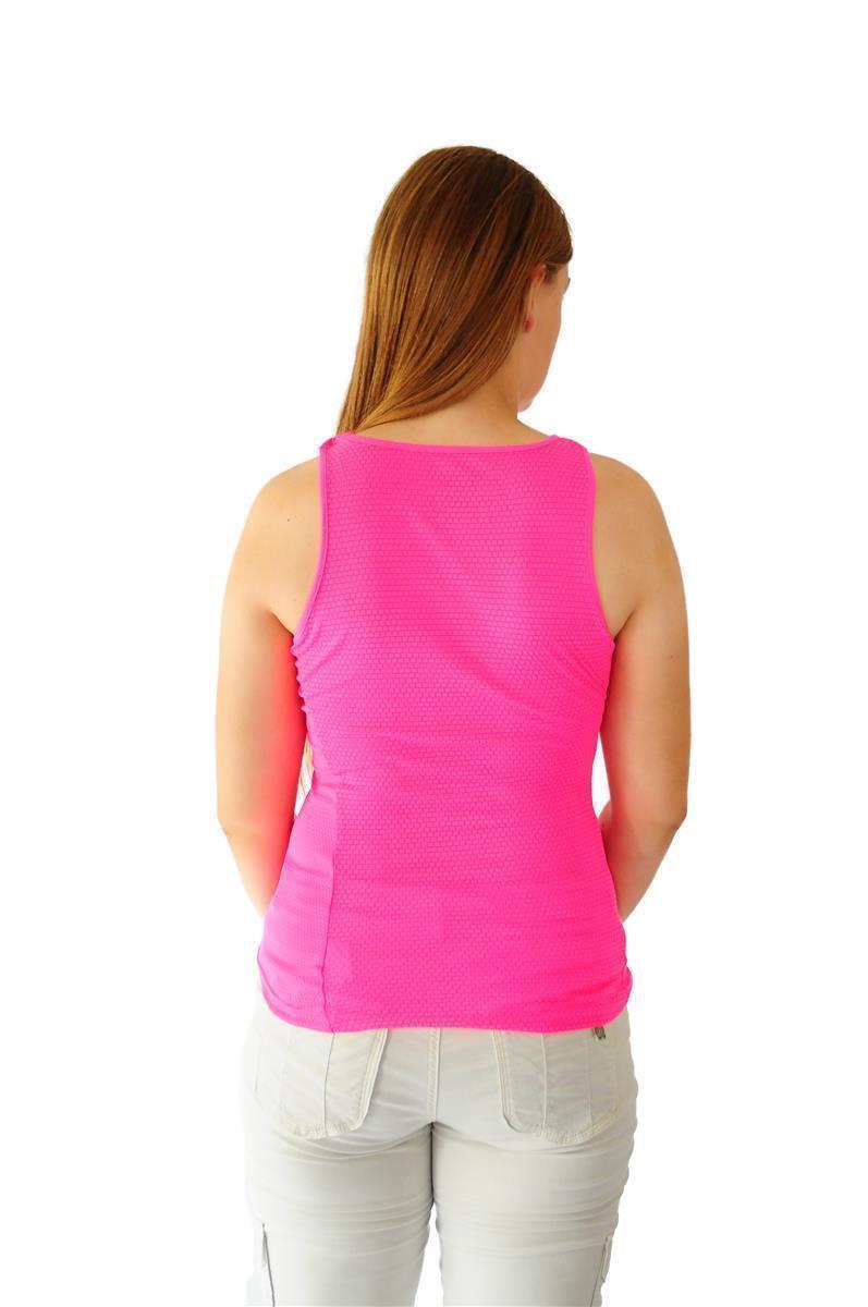 Tank Top Ultra Tir Fitness/Gym Damen Rosa Neon Ohne Atmungsaktiv JOLUVI 4/7