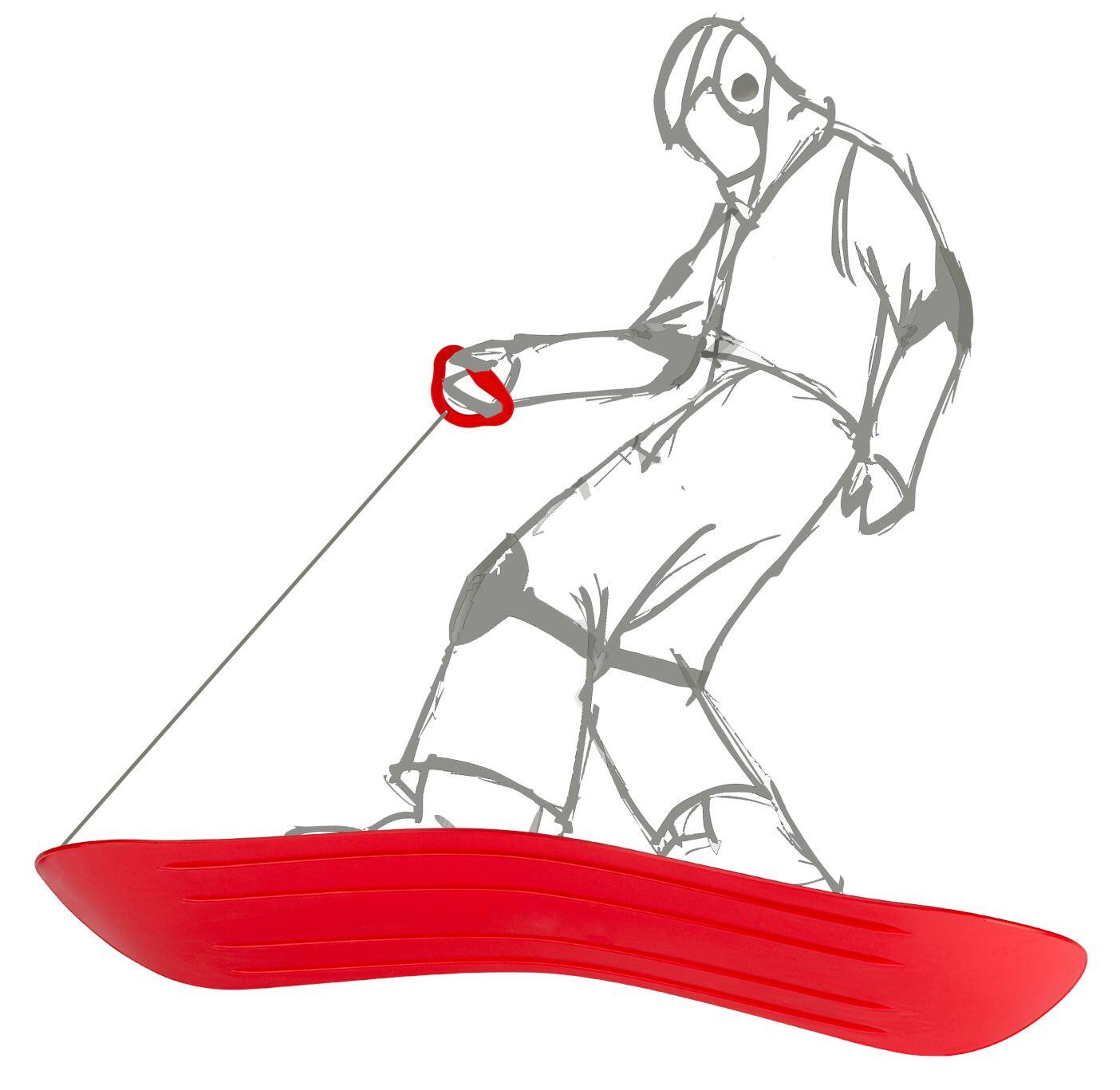 Sledge with sliding board child Restart® 3/5