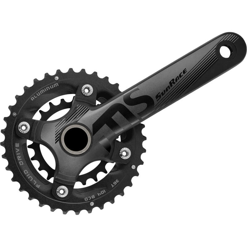 Sunrace crankstel hollowtech fcms66 10-speed 36/22t. 175mm incl. bbm97