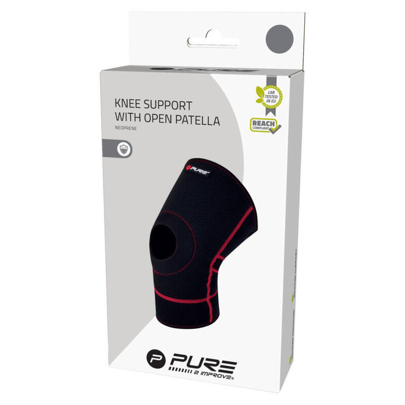 Neopreen kniebeschermer Pure2Improve Open Patella