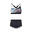 LADIES 50th ANNIVERSARY RACING BRA TOP SET - BLACK/WHITE