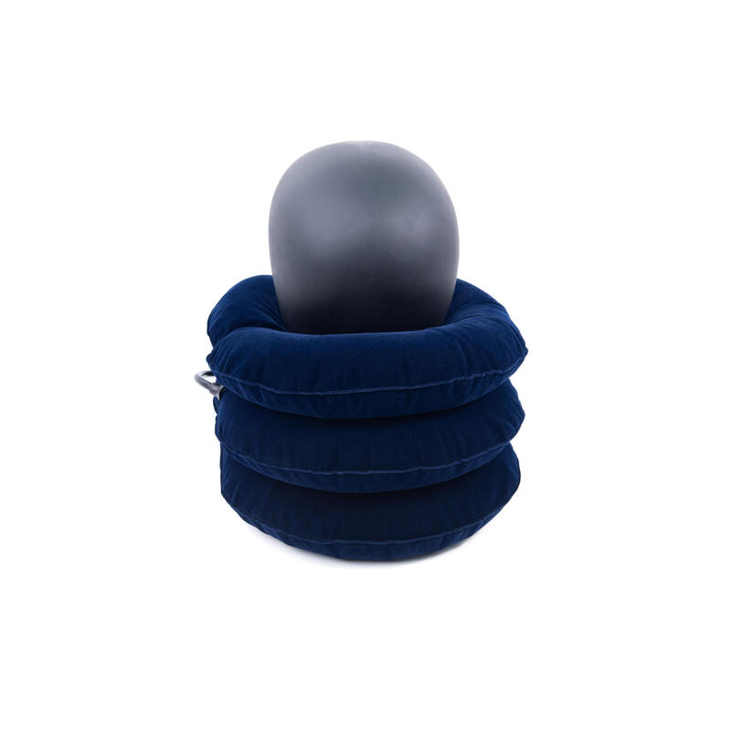 CERVICAL NECK 3-LAYERS TRACTION INFLATABLE - BLUE