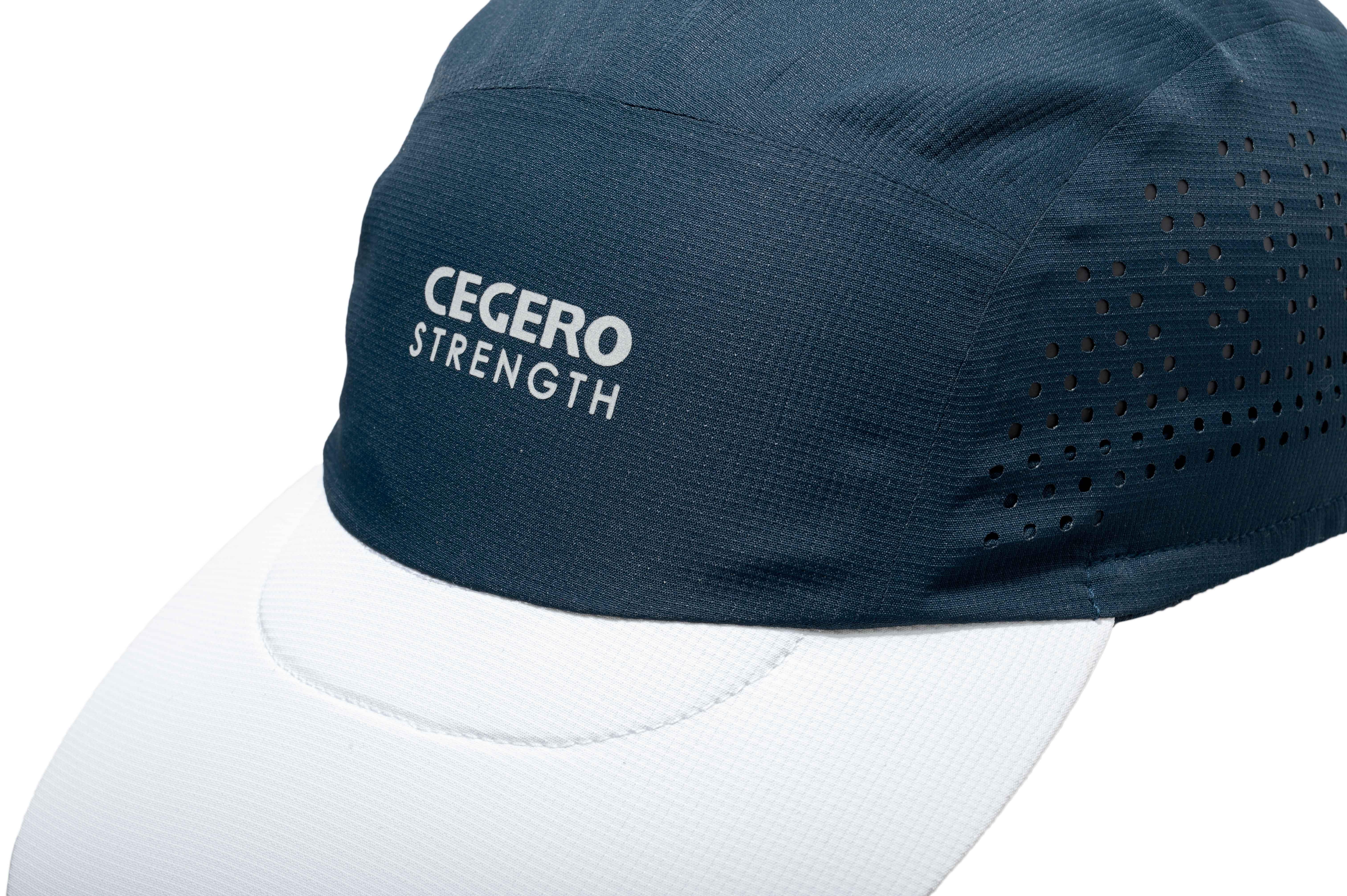 SOFT UV UNISEX RUNNING CAP - NAVY/WHITE