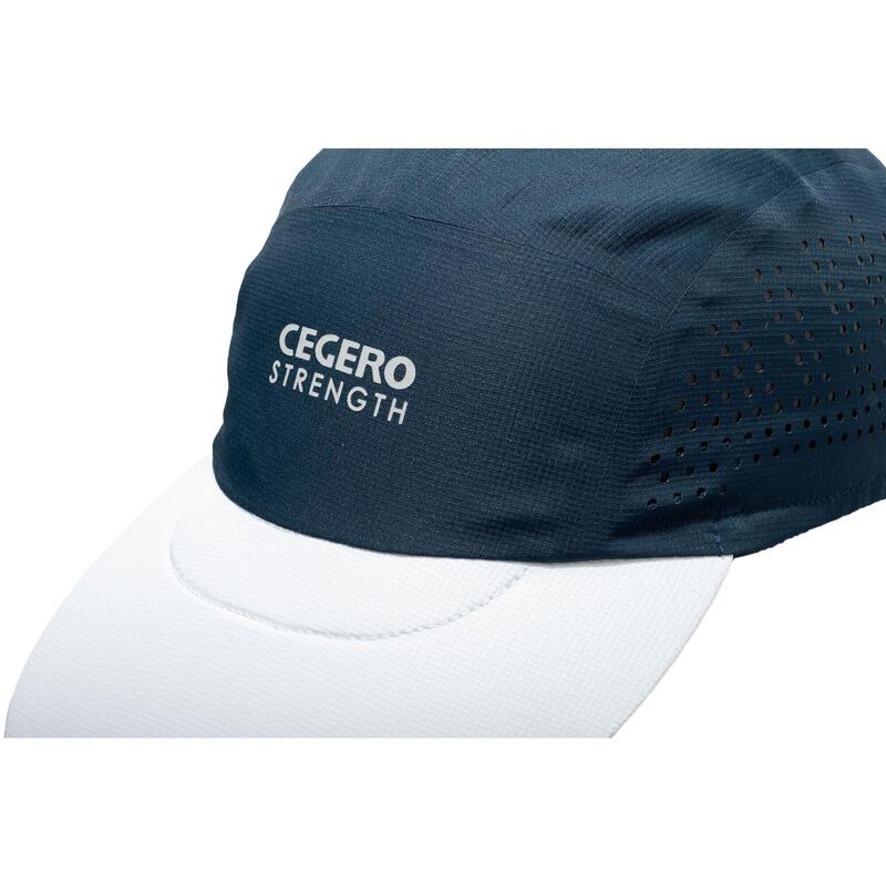 SOFT UV UNISEX RUNNING CAP - NAVY/WHITE