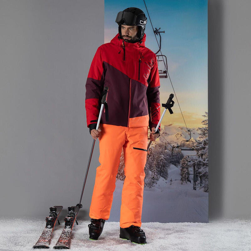 CMP Skijacke aus Twill mit fester Kapuze für Herren