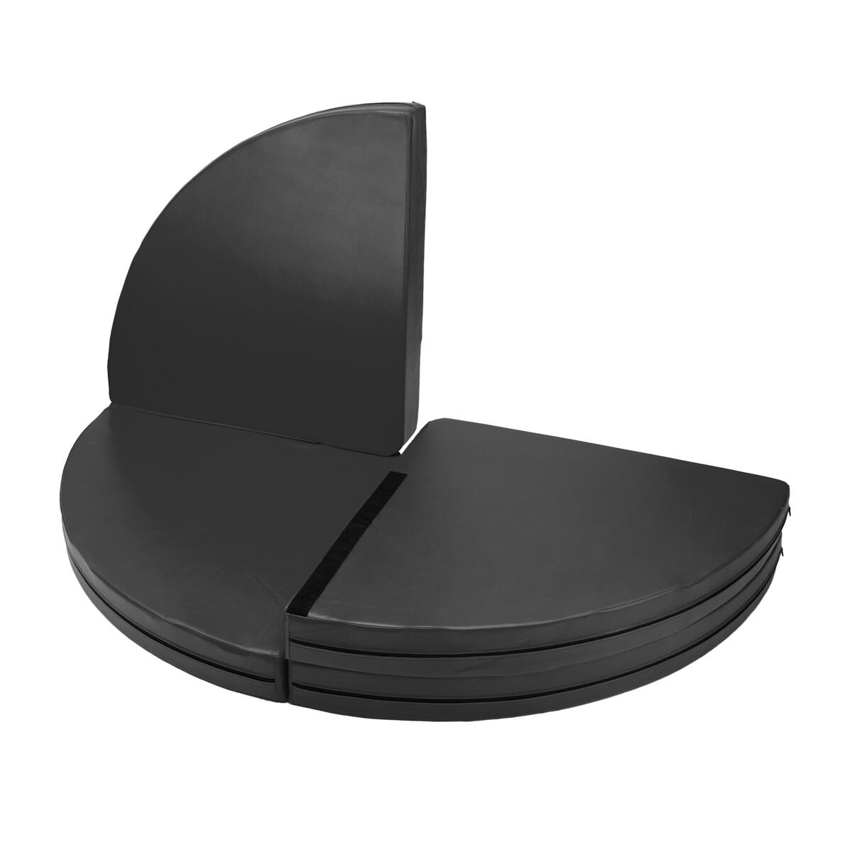 Colchão de dança com varão redondo dobrável diâmetro 150 cm espessura 10 cm M-po 4/4