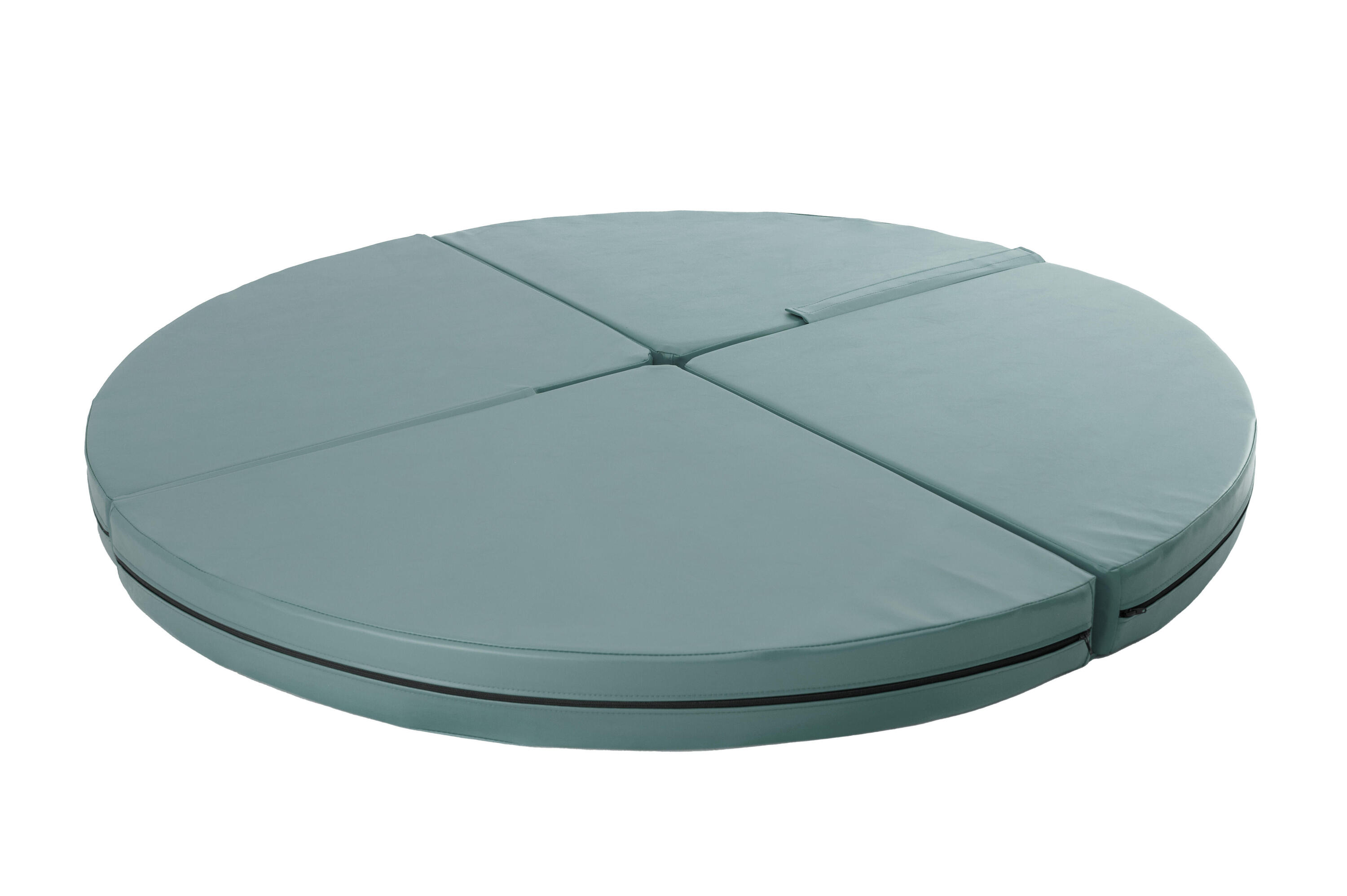 Colchão de dança com varão redondo dobrável diâmetro 150 cm espessura 10 cm 2/4