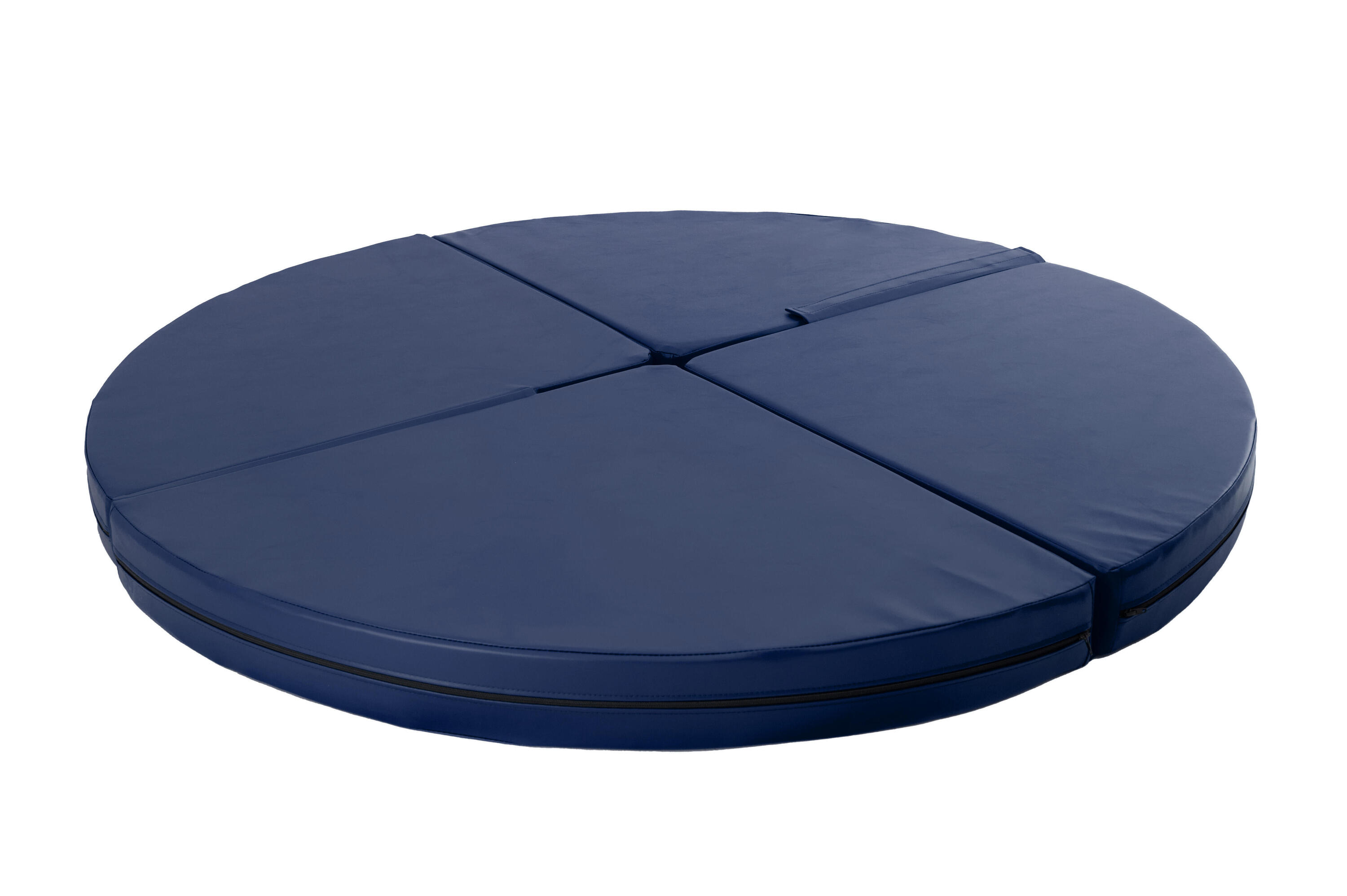Colchão de dança com varão redondo dobrável diâmetro 150 cm espessura 10 cm 2/4