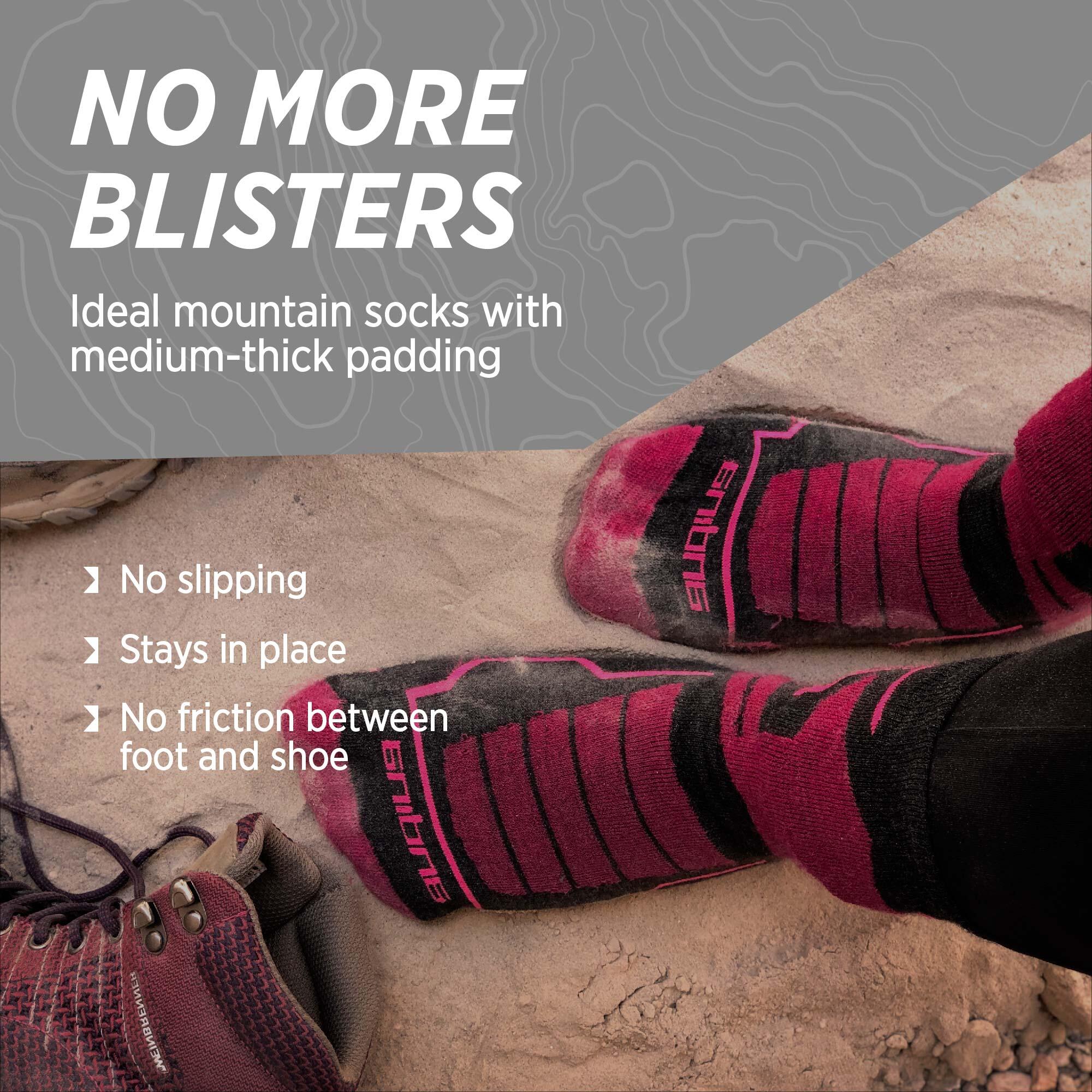 Juclise Lot De 2 Paires De Chaussettes Thermiques épaisses En Laine D'alpaga Pour Bottes De Chasse, Randonnée, évacuation De L'humidité