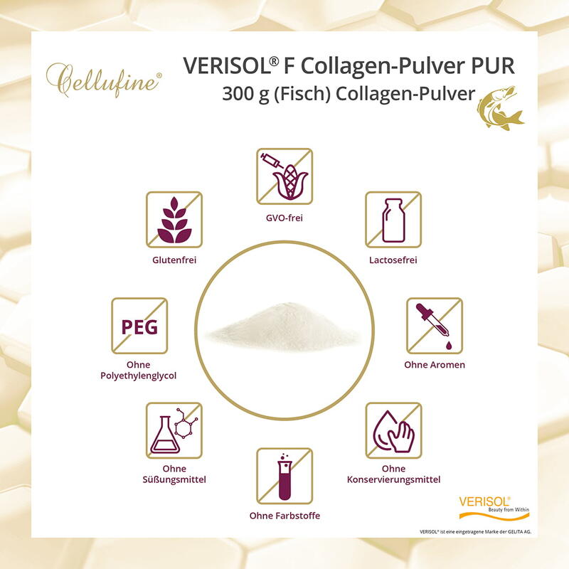 VERISOL® F (Fisch) Collagen-Pulver PUR - 300 g Doypack