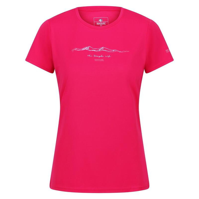 Tshirt FINGAL THE SIMPLE LIFE Femme (Rose fluo)