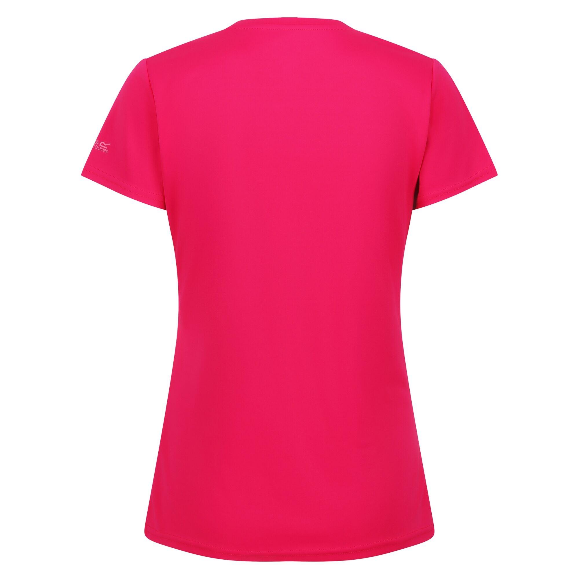Womens/Ladies Fingal VII The Simple Life Mountain TShirt (Pink Potion) 2/5
