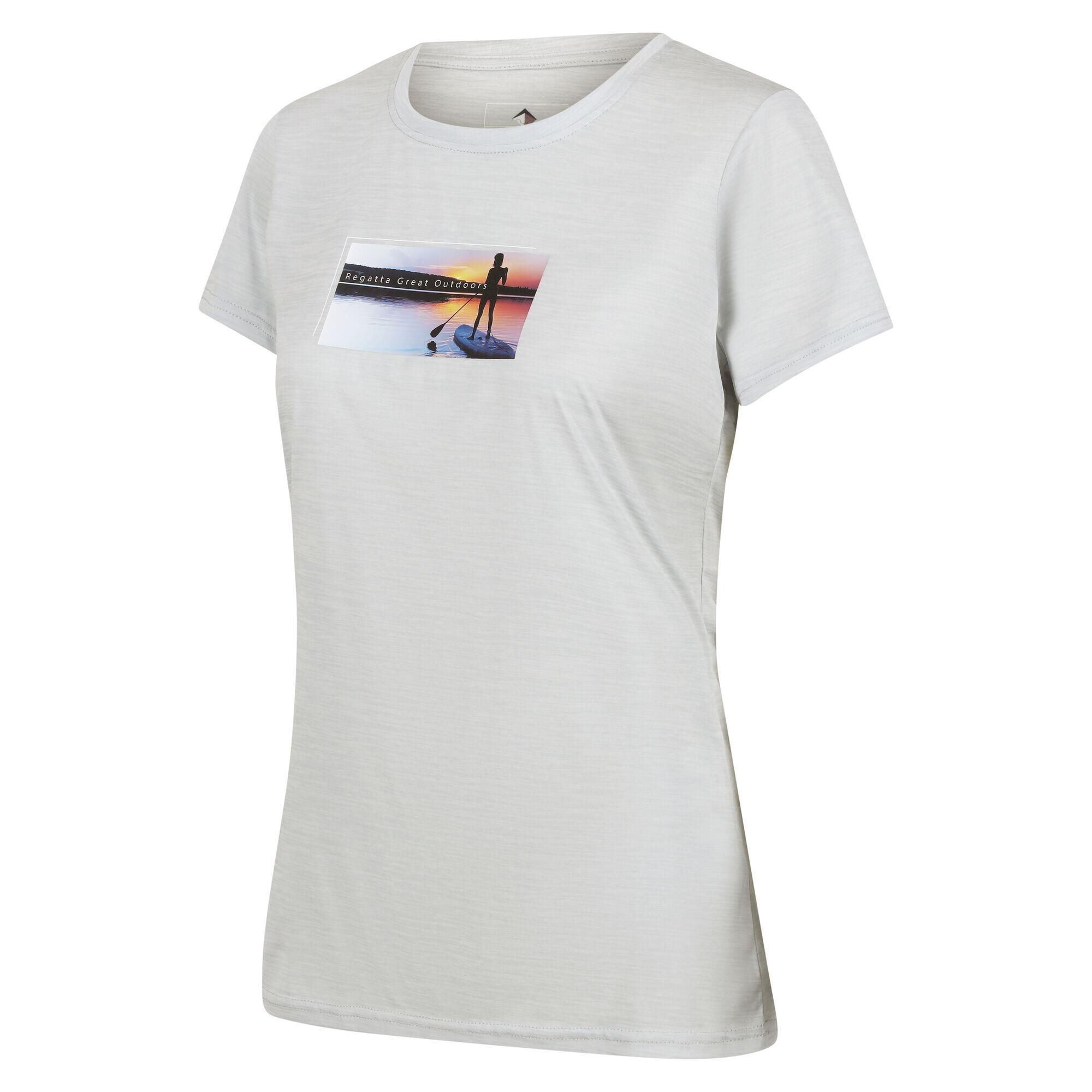 Womens/Ladies Fingal VII Lake Marl TShirt (Cyberspace) 4/5