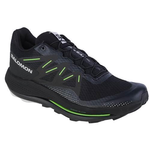 Herren-Sportschuhe Running Salomon Pulsar Trail Schwarz