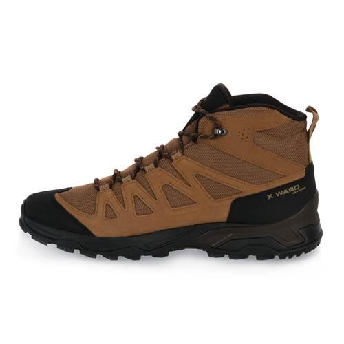 Buty turystyczne męskie Salomon X Ward Leather Mid Gtx 3/5