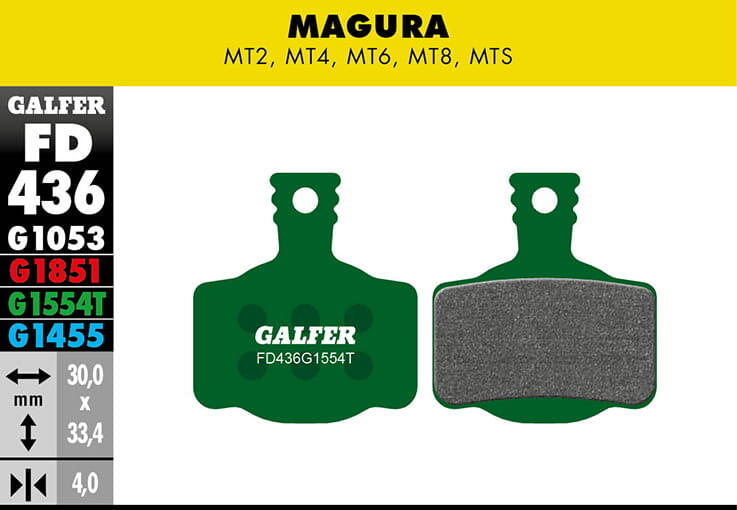 GALFER BIKE Pro Bremsbelag - Magura MT2, MT4, MT6, MT8, MTS