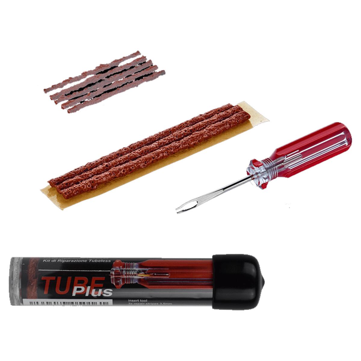 Kit de réparation sans tube ""Tube Plus"". 1/3