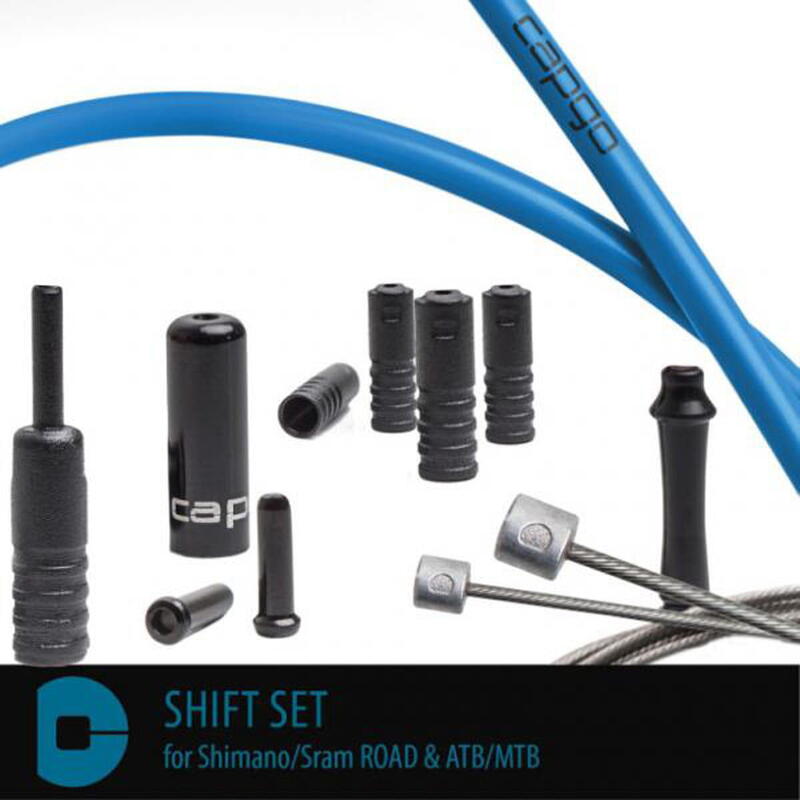 Juego de cables de cambio BL Shimano/Sram ROAD & ATB/MTB - Azul