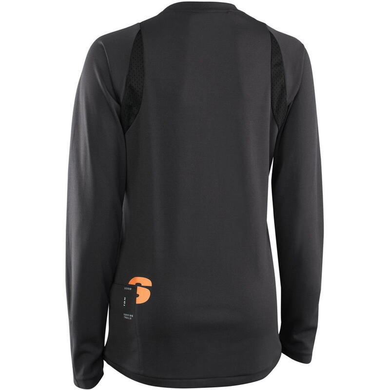 Bike Tee Scrub Amp LS mujer negro