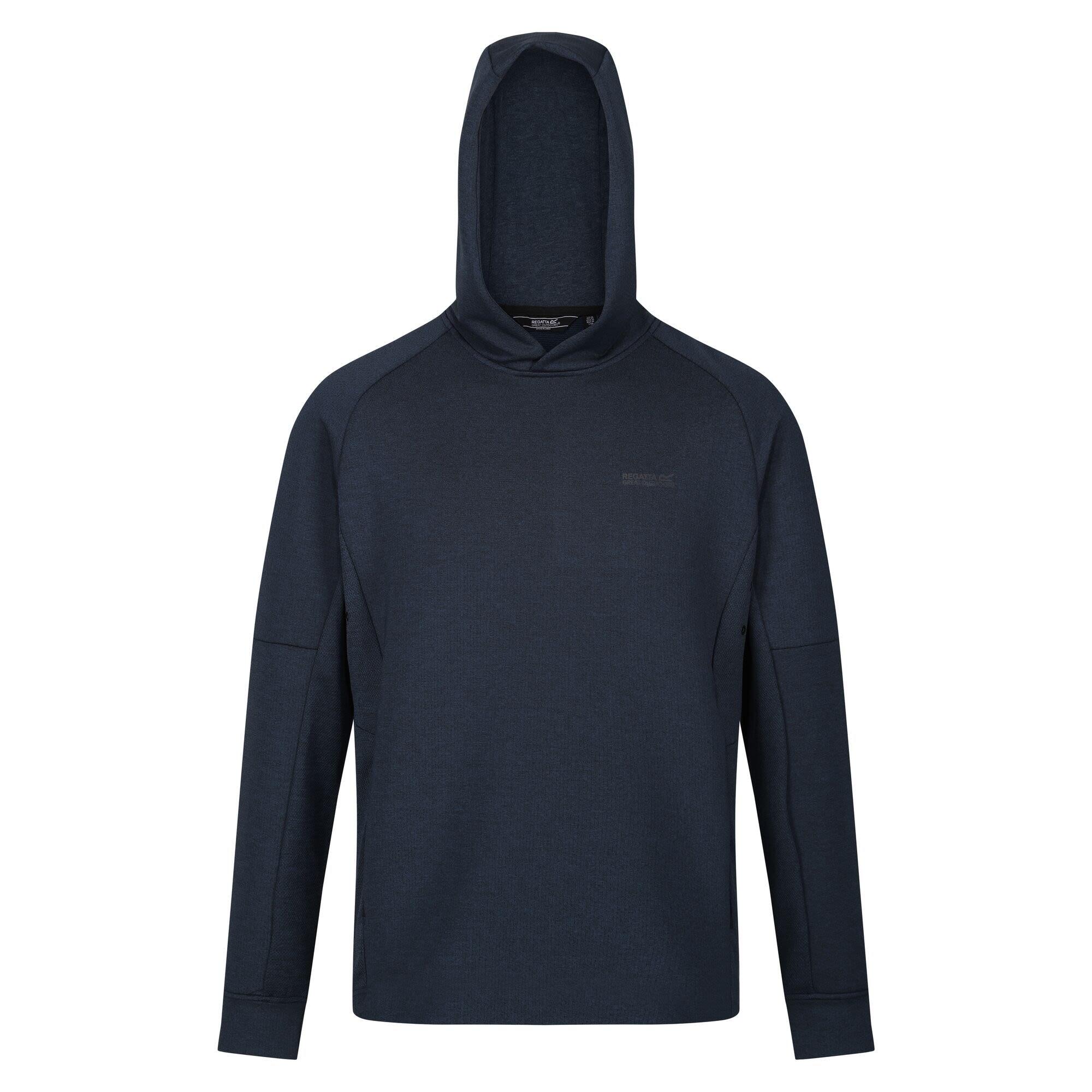 REGATTA Mens Magnuson Marl Hoodie (Blue Wing)