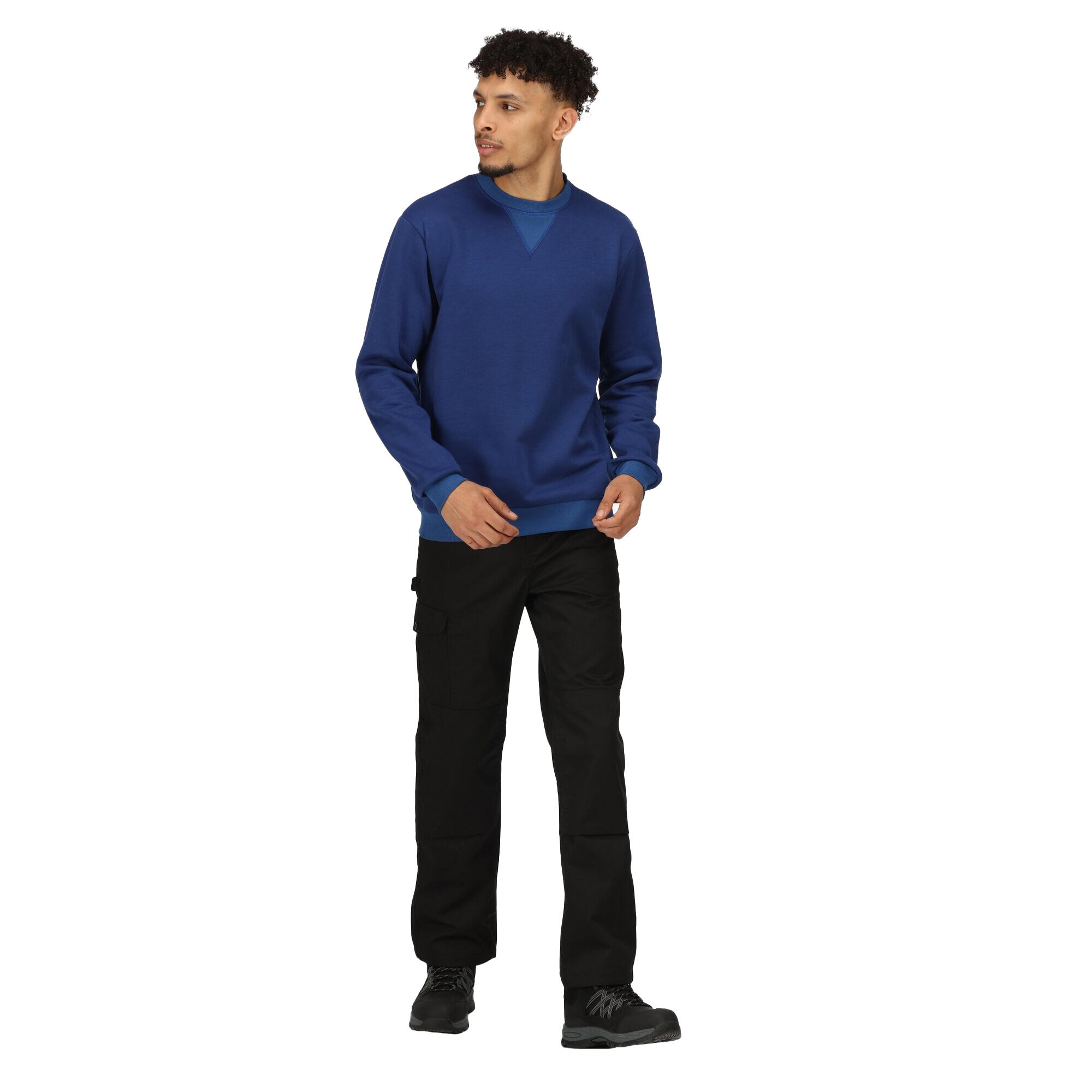 Sweat À Col Rasducou Homme (Bleu Roi) 3/4