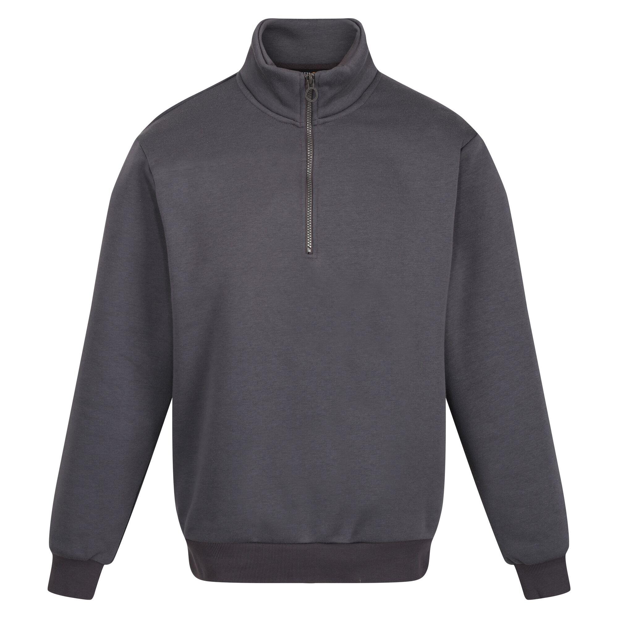 Mens Pro Quarter Zip Sweatshirt (Seal Grey) 1/5