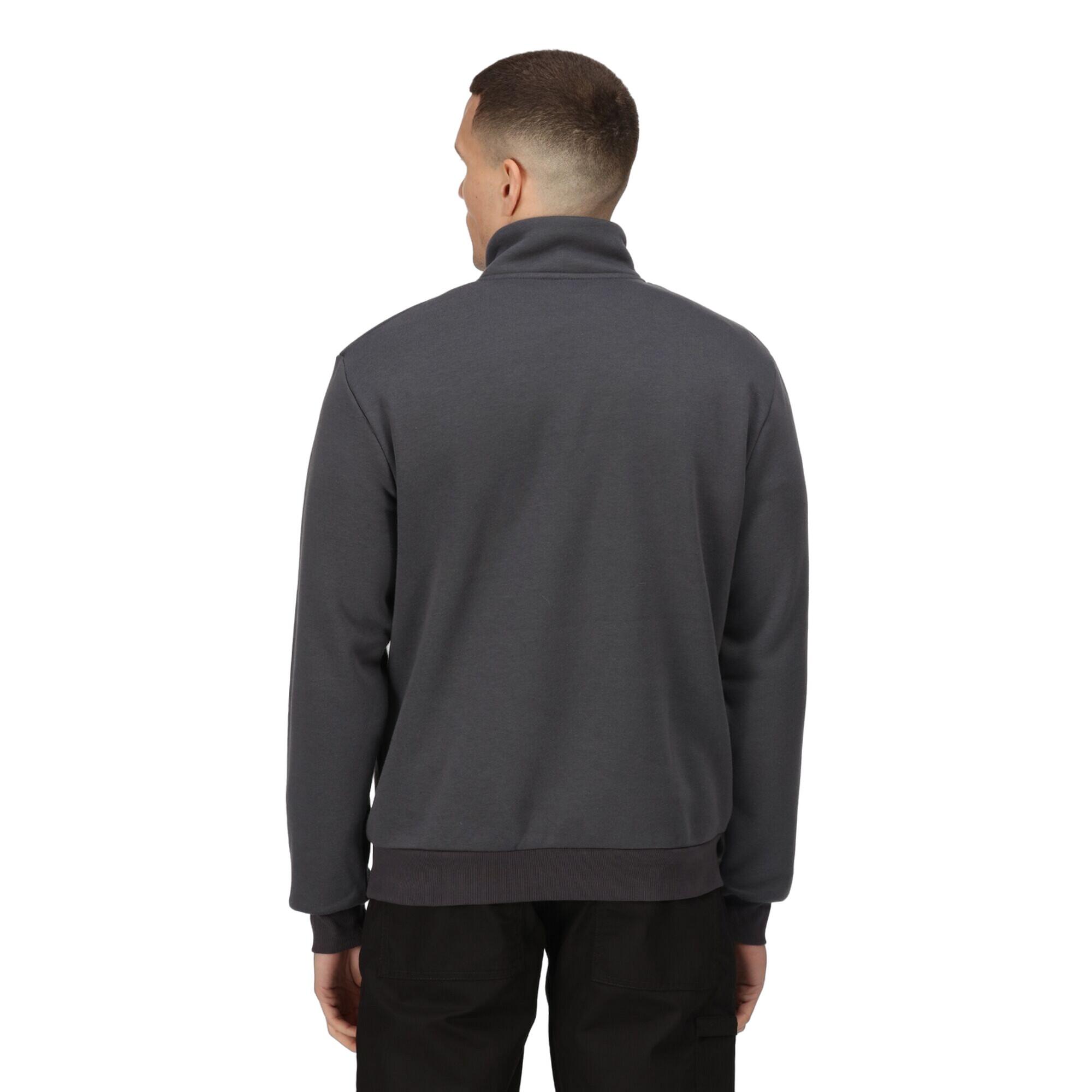 Mens Pro Quarter Zip Sweatshirt (Seal Grey) 4/5