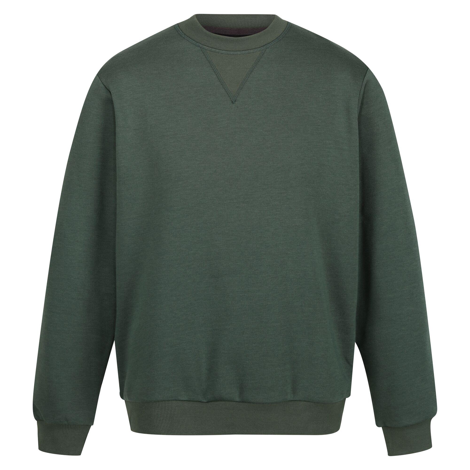 Mens Pro Crew Neck Sweatshirt (Dark Green) 1/4