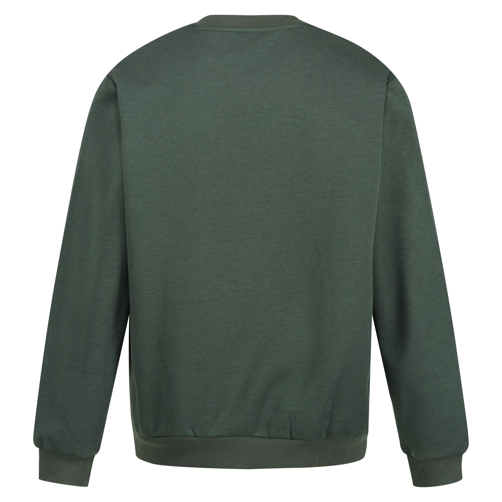 Mens Pro Crew Neck Sweatshirt (Dark Green) 2/4