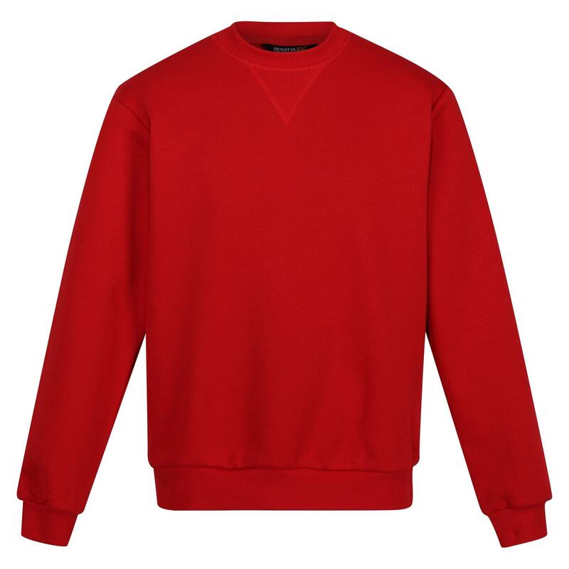 Heren Pro Crew Neck Sweatshirt (Klassiek rood)