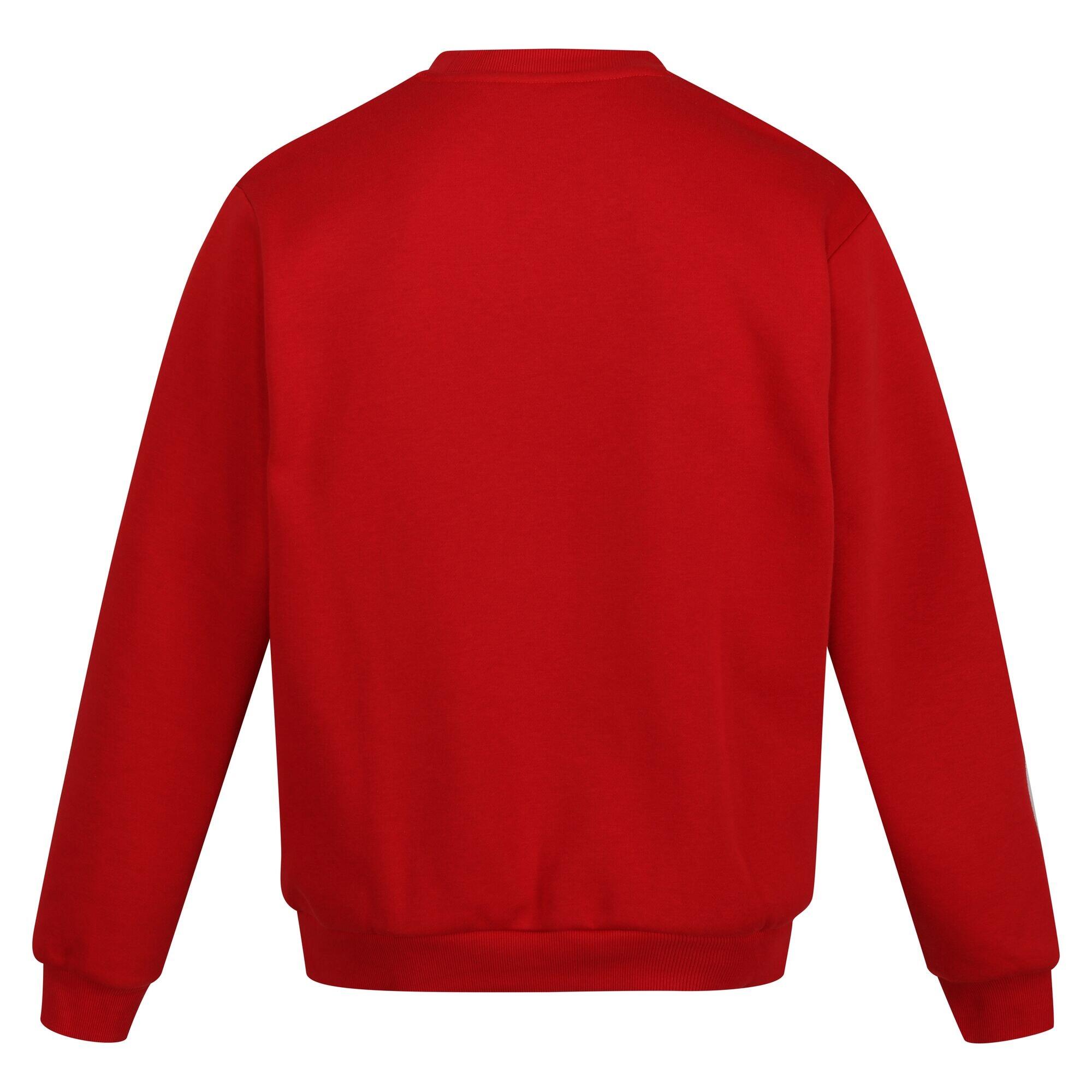 Sweatshirt Rundhalsausschnitt für Herren Rot 2/4