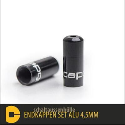 10 Endkappen 4.5mm für Schalthülle OL - Schwarz