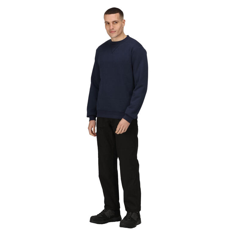 Heren Pro Crew Neck Sweatshirt (Marine)