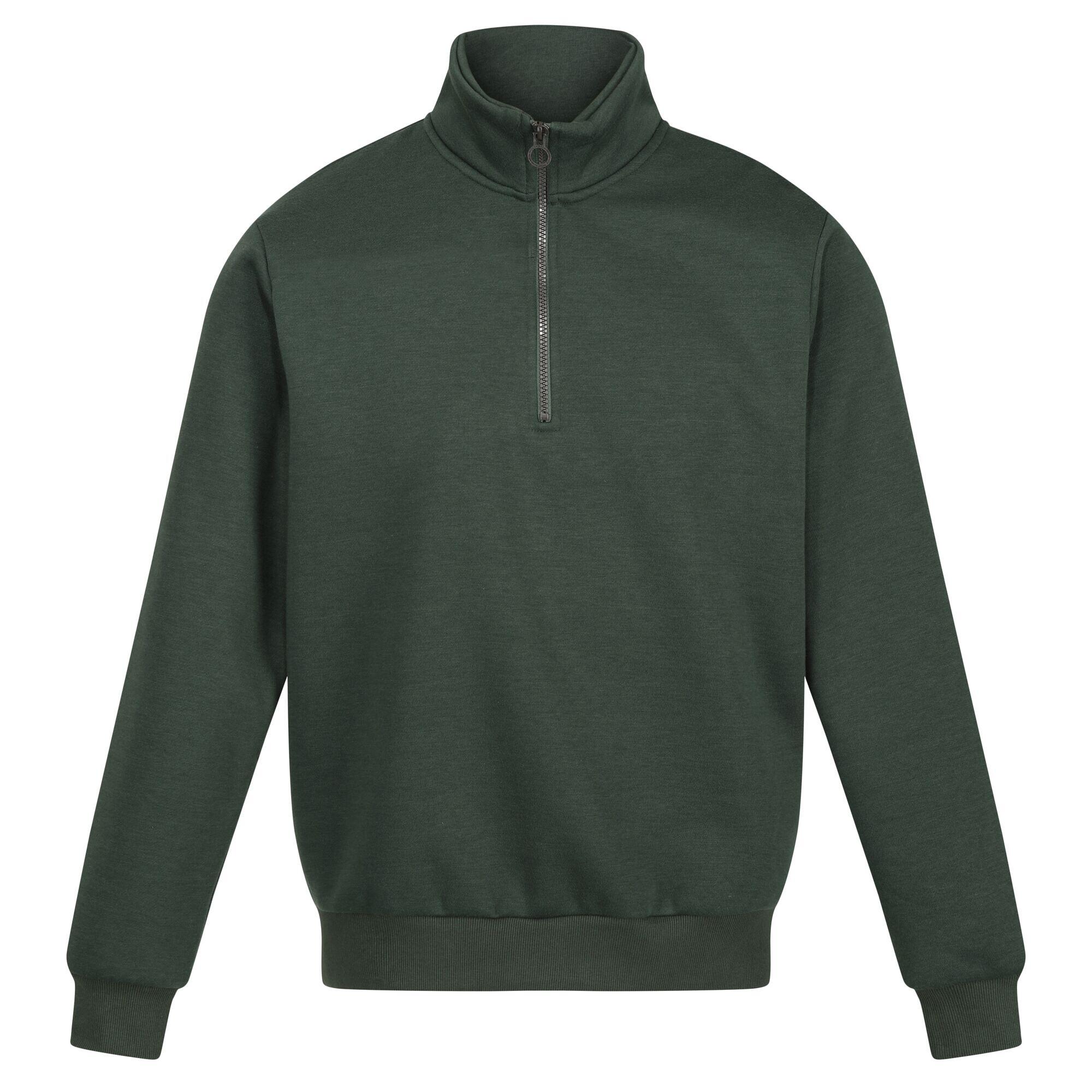 REGATTA Mens Quarter Zip Sweatshirt (Dark Green)