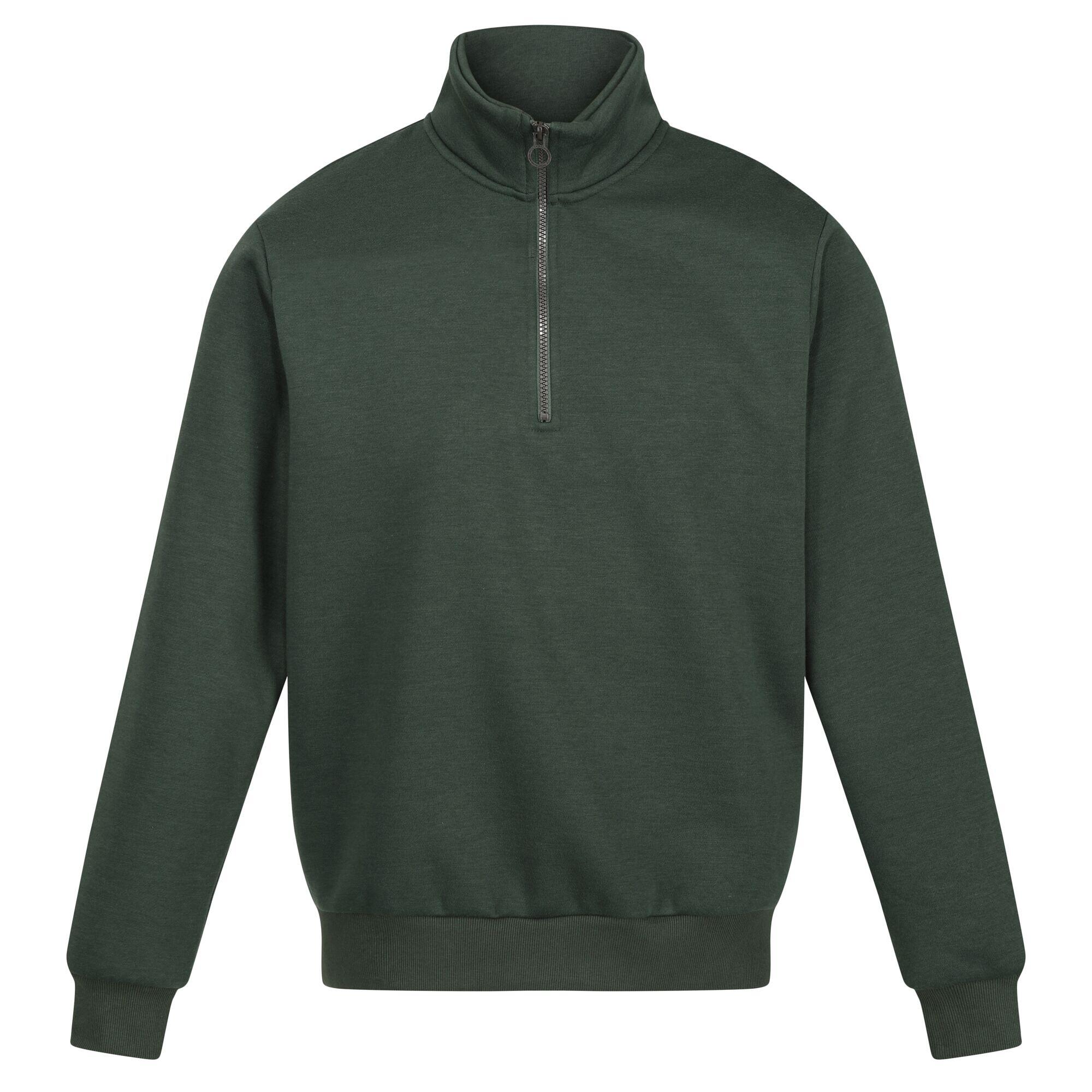 Mens Pro Quarter Zip Sweatshirt (Dark Green) 1/5