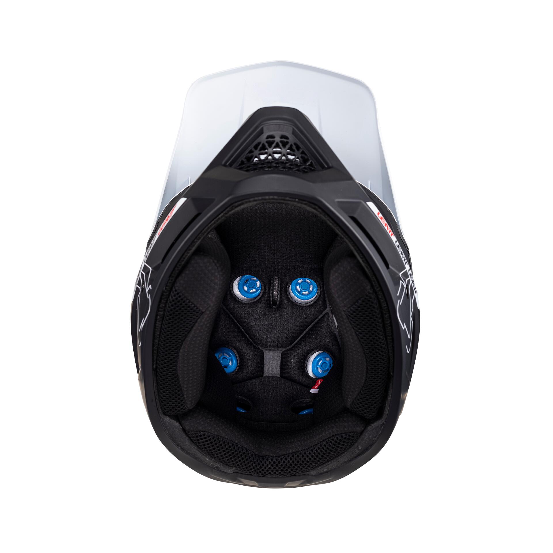 Casque MTB Gravity 6.0 V24 avec calotte en carbone et certifié DH Blanc Homme 6/7