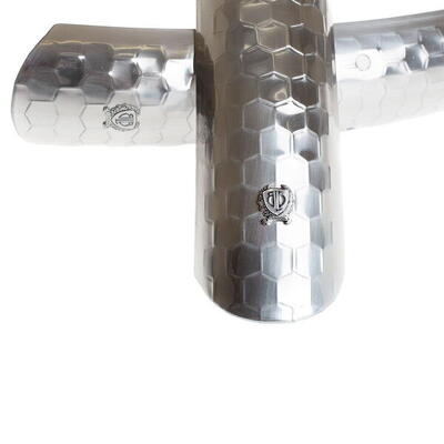 Gehamerde spatborden - spatborden - gepolijst zilver