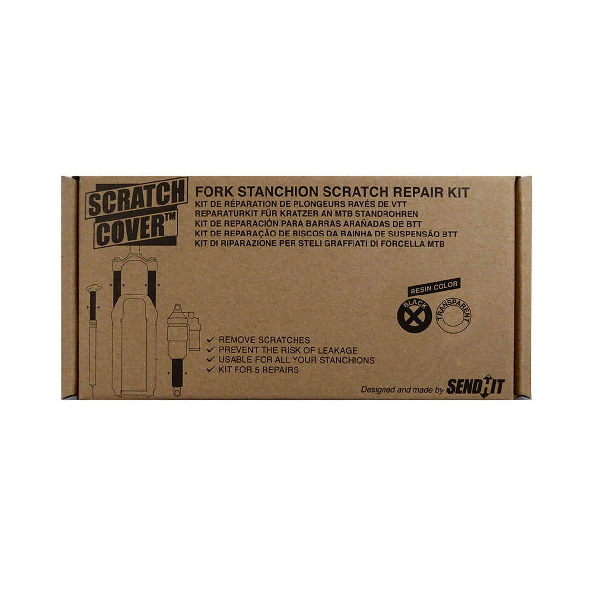 BIG MAX BLADE Kras over Transparant - Reparatieset