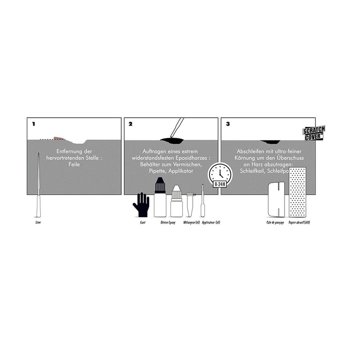 Scratch Over Transparent - Kit de réparation 3/3