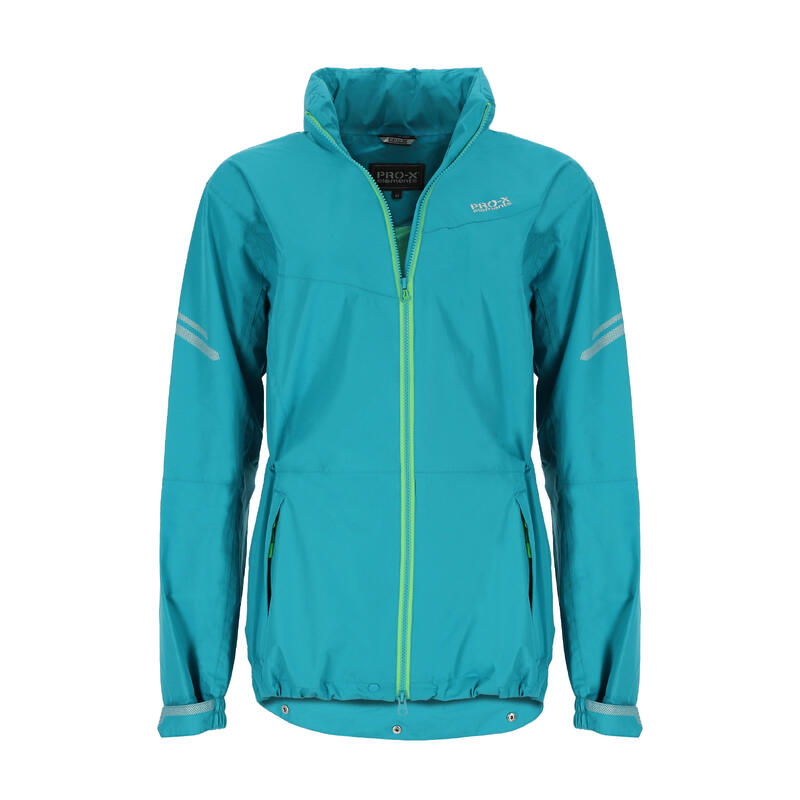 Veste fonctionnelle femme VRONI néon turquoise-bleu