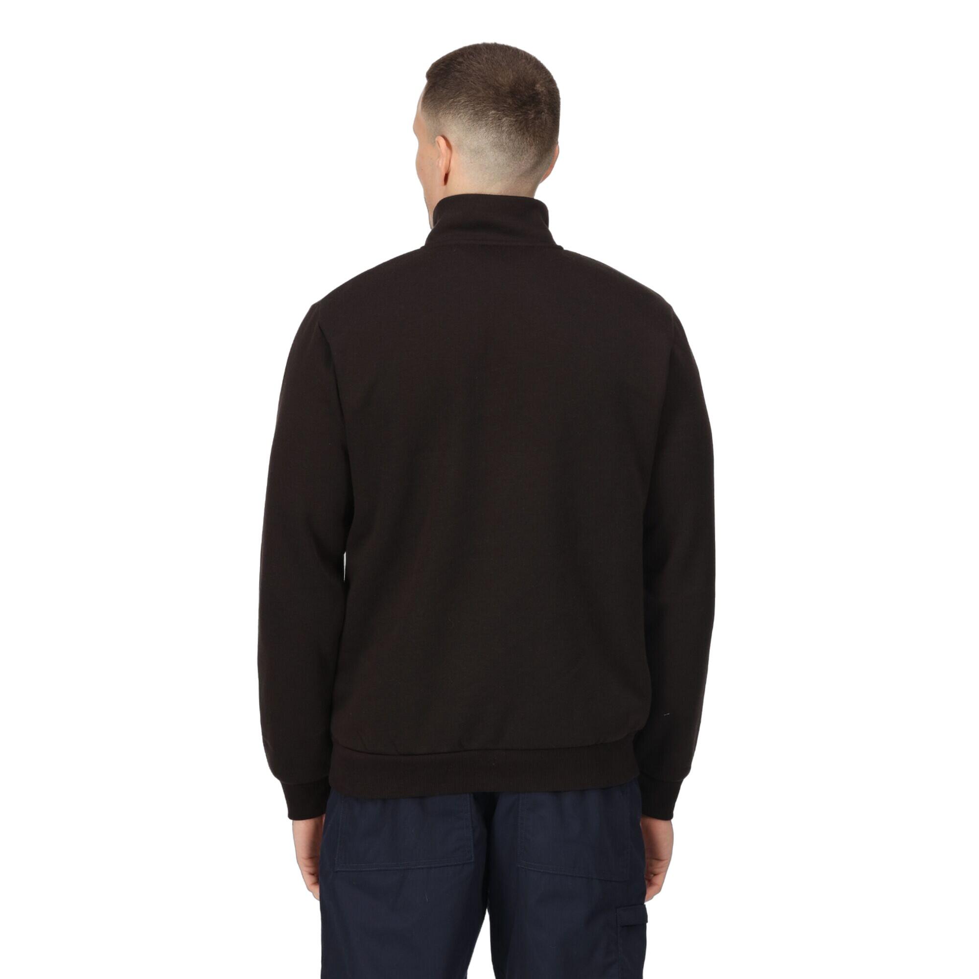 Sweat À Col Montant Zippé Homme (Noir) 4/5