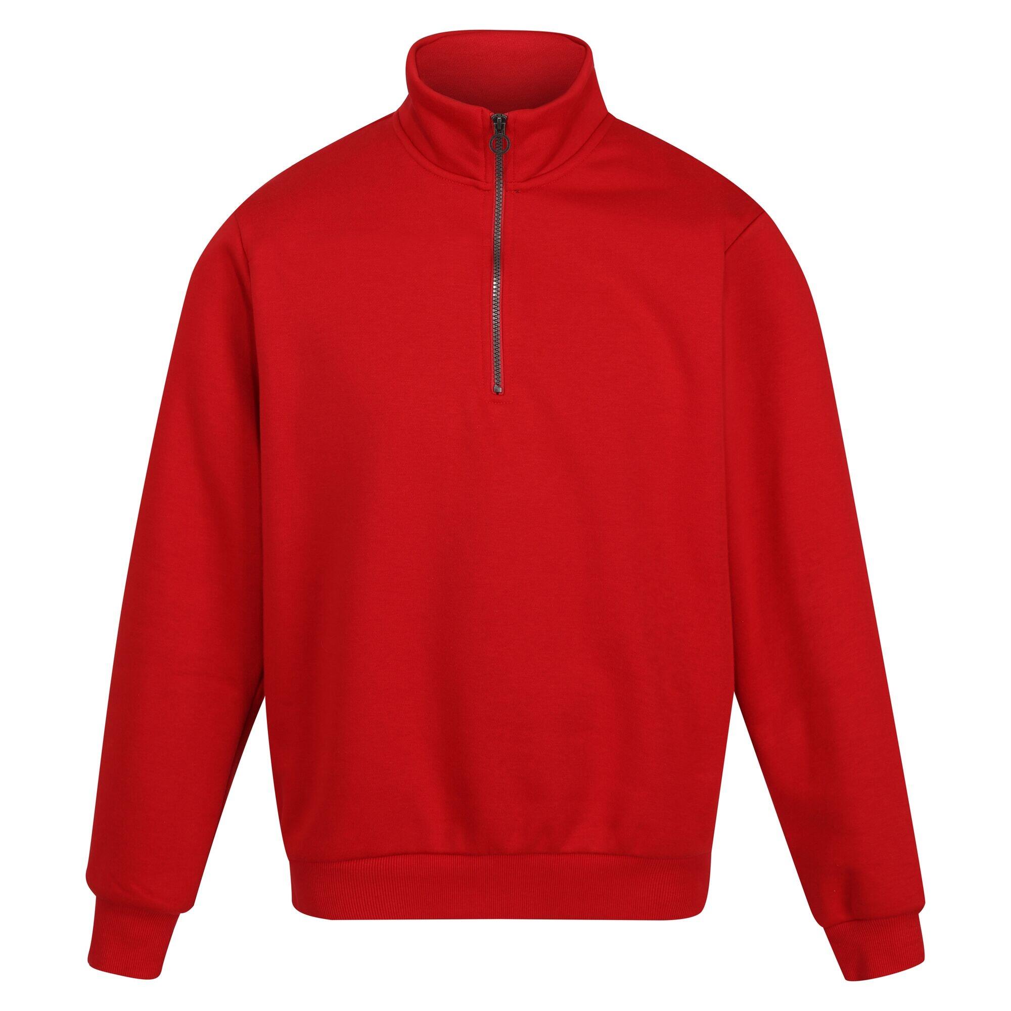 REGATTA Mens Quarter Zip Sweatshirt (Classic Red)