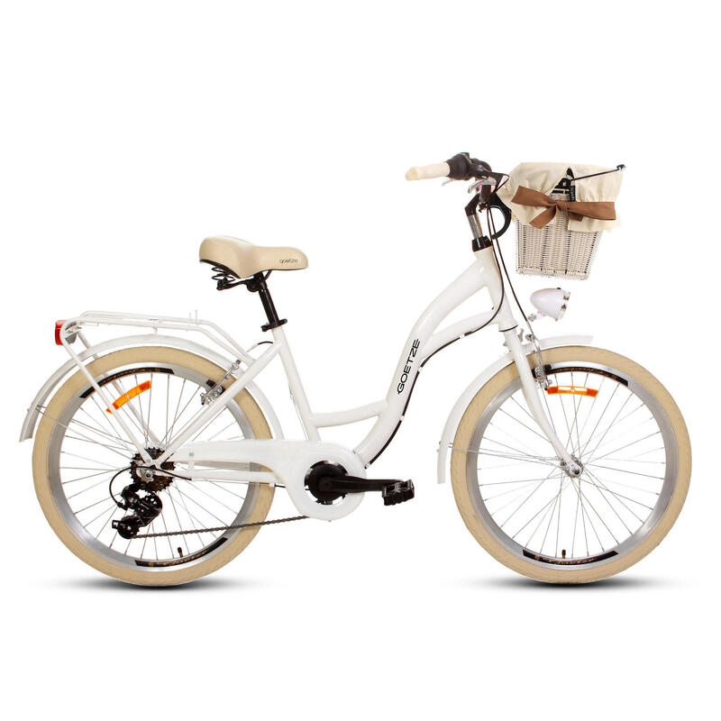 Rower miejski GOETZE Mood 24 6B Shimano kosz GOETZE Decathlon