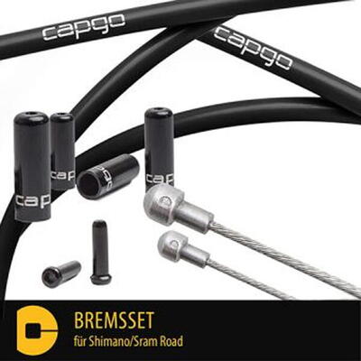 Remkabelset ol shimano/sram road - zwart