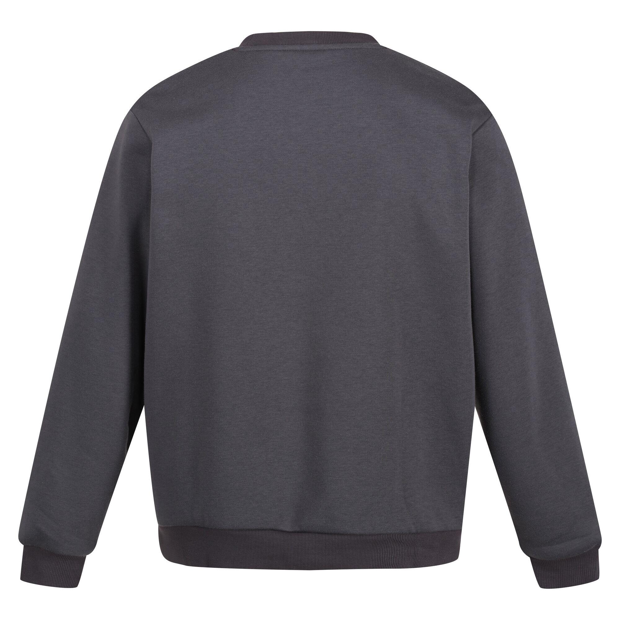 Mens Pro Crew Neck Sweatshirt (Seal Grey) 2/4